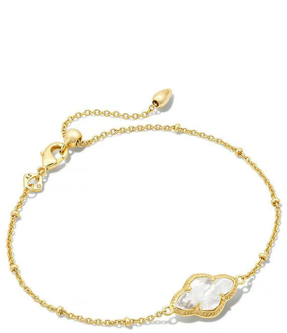 Abbie Satellite Chain Bracelet Jewelry Kendra Scott Gold Mother of Pearl  