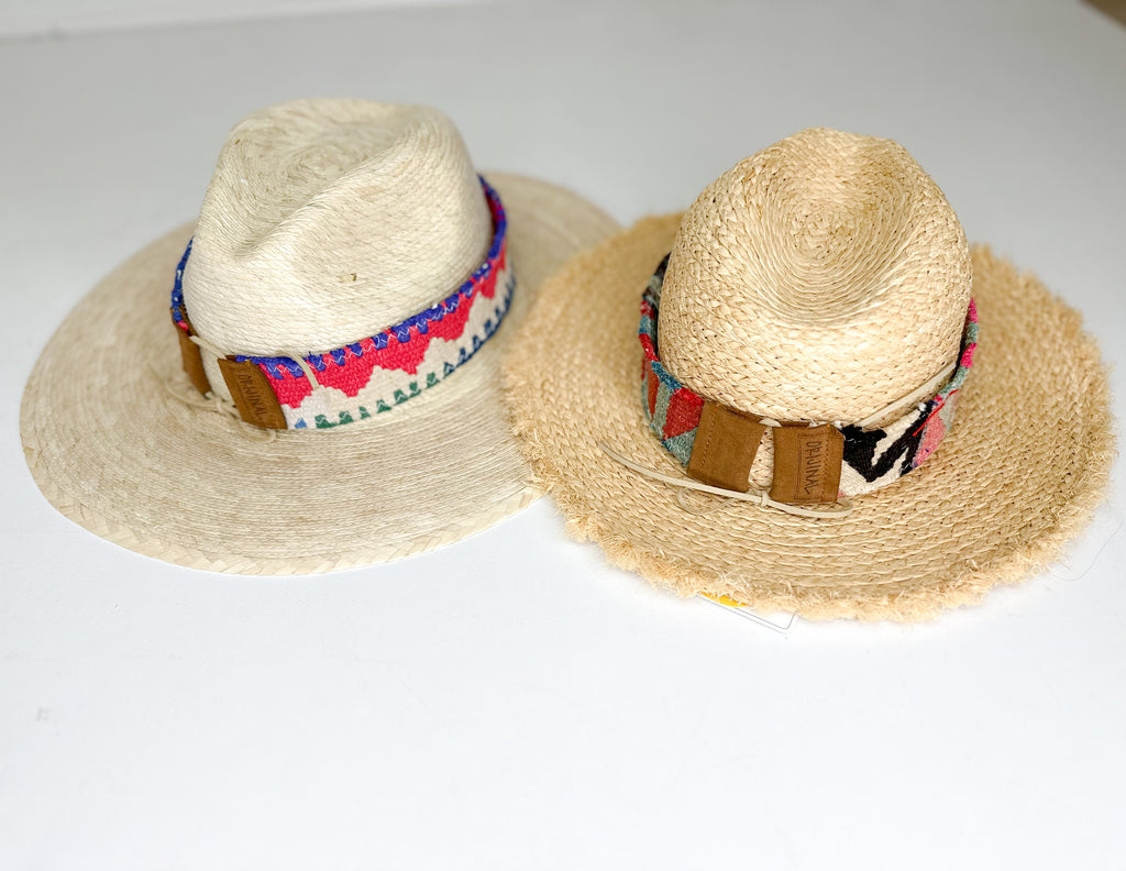 Mimi Straw Hat Accessories Peacocks & Pearls   