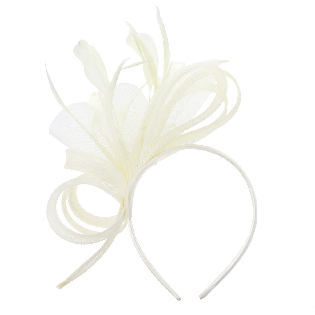 Delicate Days Fascinator Accessories Peacocks & Pearls Ivory