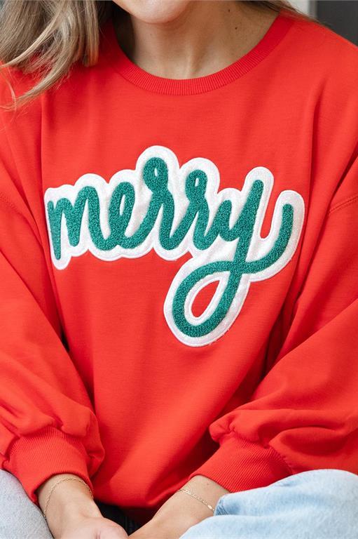 Merry Sweatshirt Clothing Peacocks & Pearls   