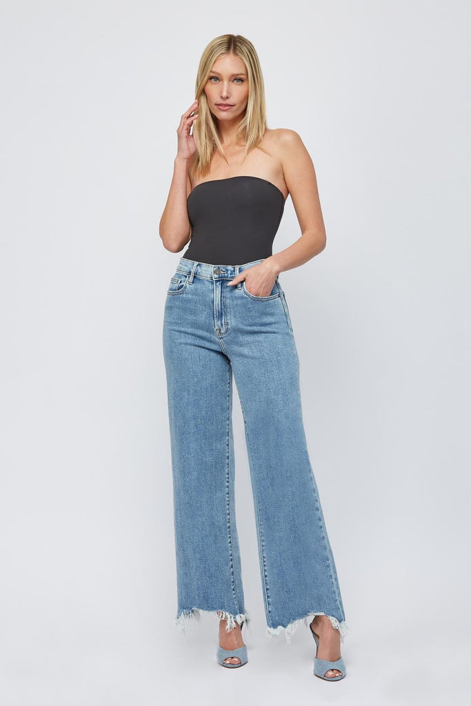 Logan High Waist Dad Jeans Clothing Peacocks & Pearls