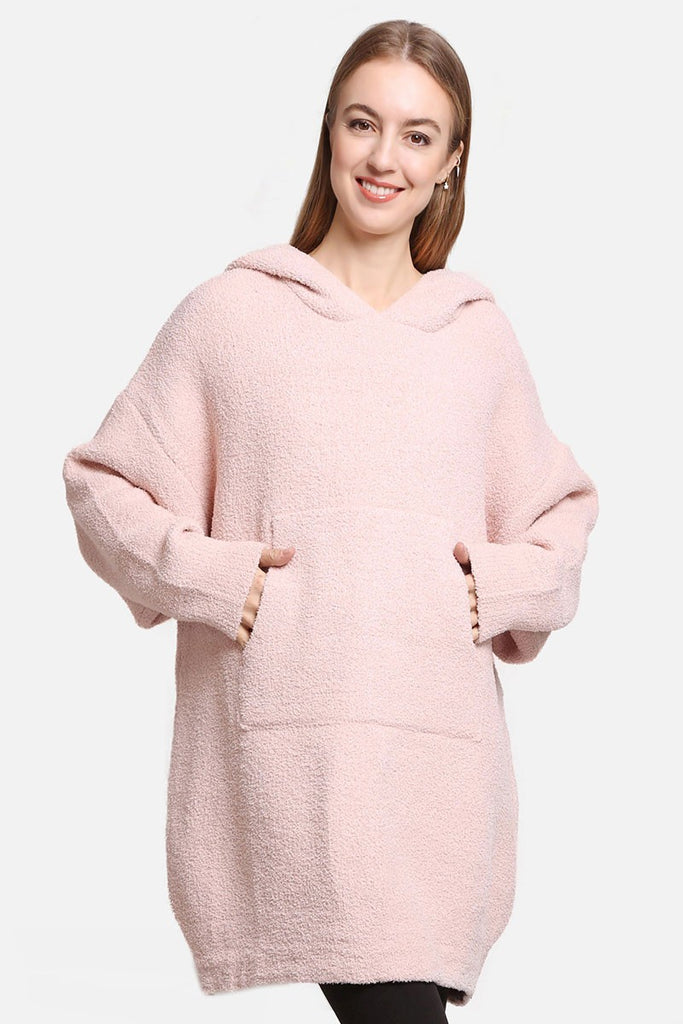 Coziest Companion Snuggie Clothing Peacocks & Pearls Pink One Size 