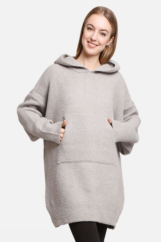 Coziest Companion Snuggie Clothing Peacocks & Pearls Gray One Size 