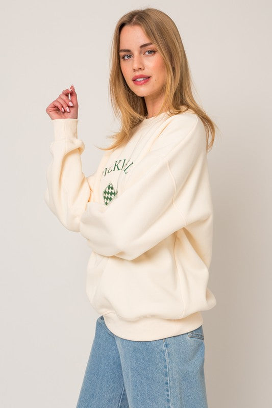 Pickleball Club Crewneck Sale Peacocks & Pearls