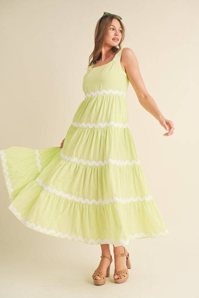 Life In Lime Midi Sale Peacocks & Pearls   