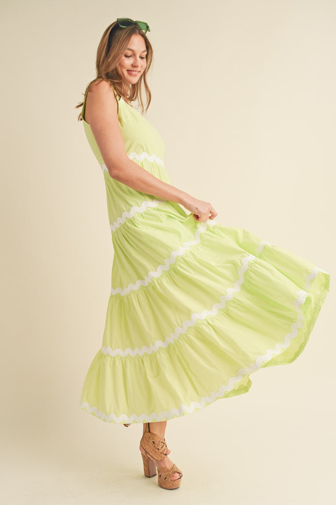 Life In Lime Midi Sale Peacocks & Pearls   