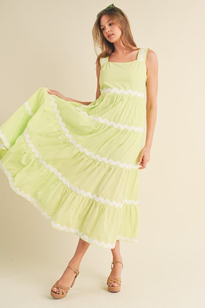 Life In Lime Midi Sale Peacocks & Pearls   