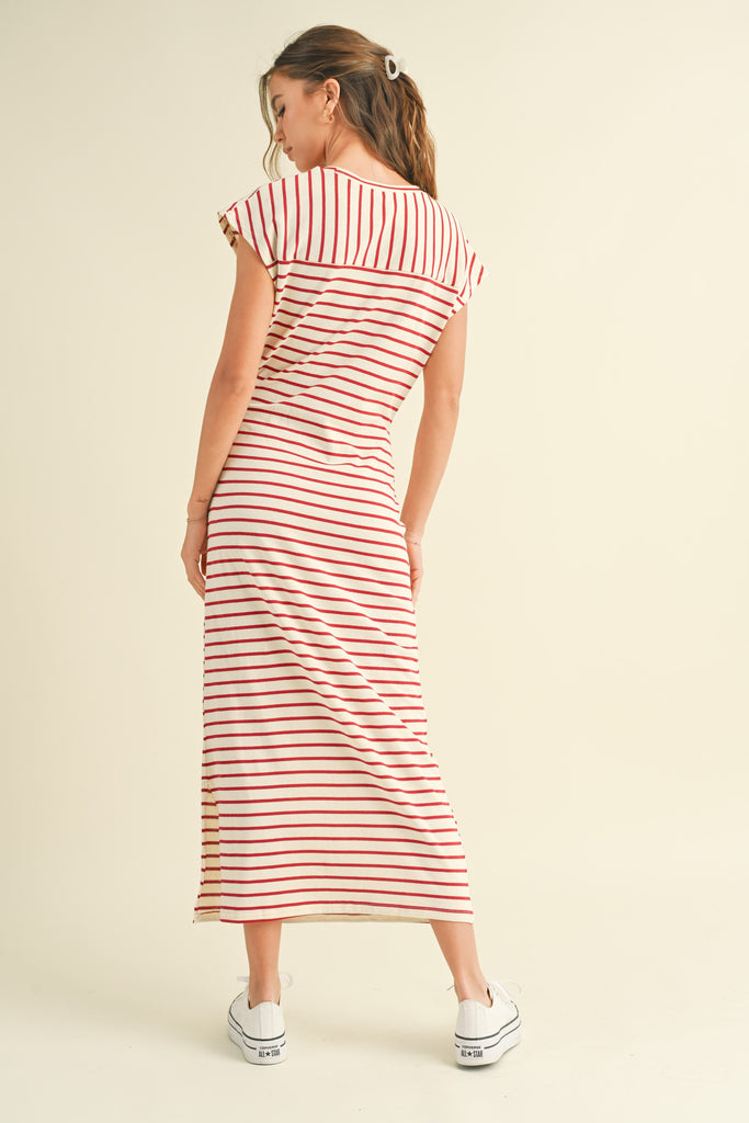 Stripes Away Midi Clothing Peacocks & Pearls