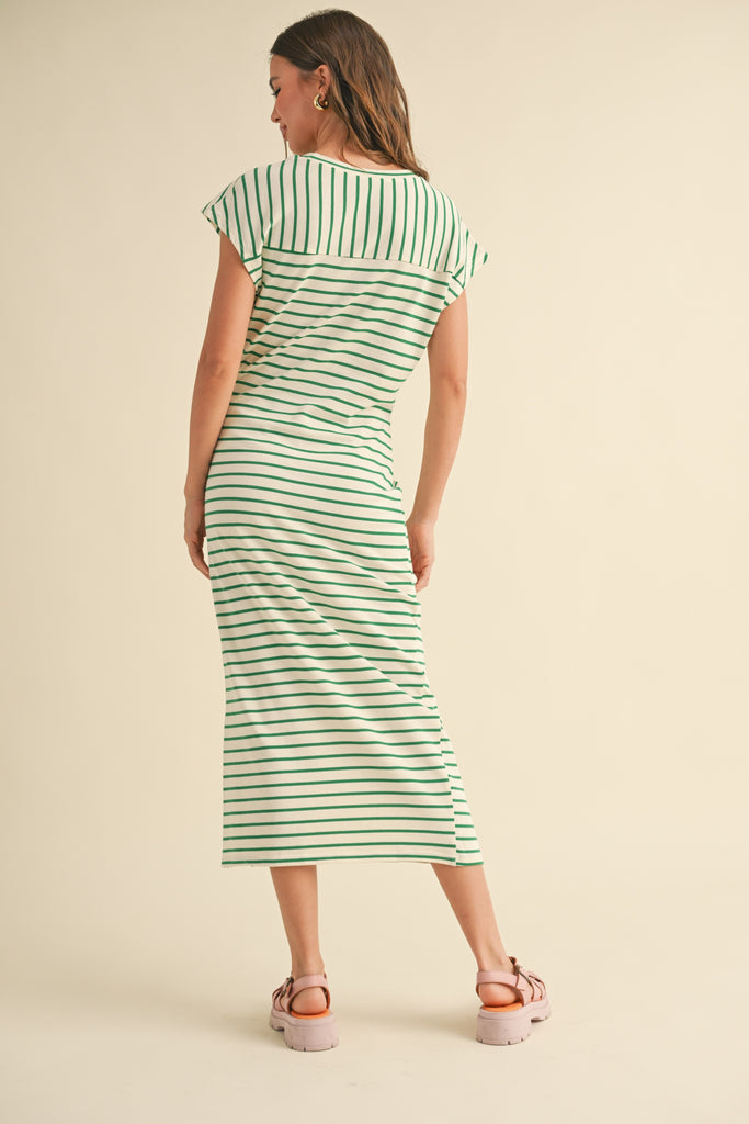 Stripes Away Midi Clothing Peacocks & Pearls