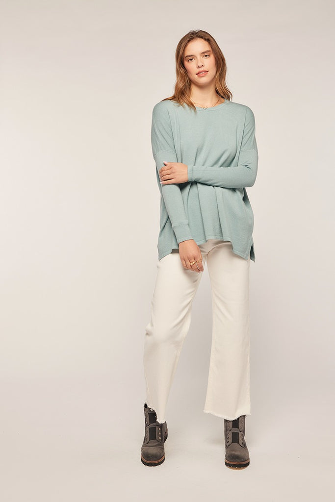 Everyones Favorite Sweater Clothing Peacocks & Pearls Pale Olive S