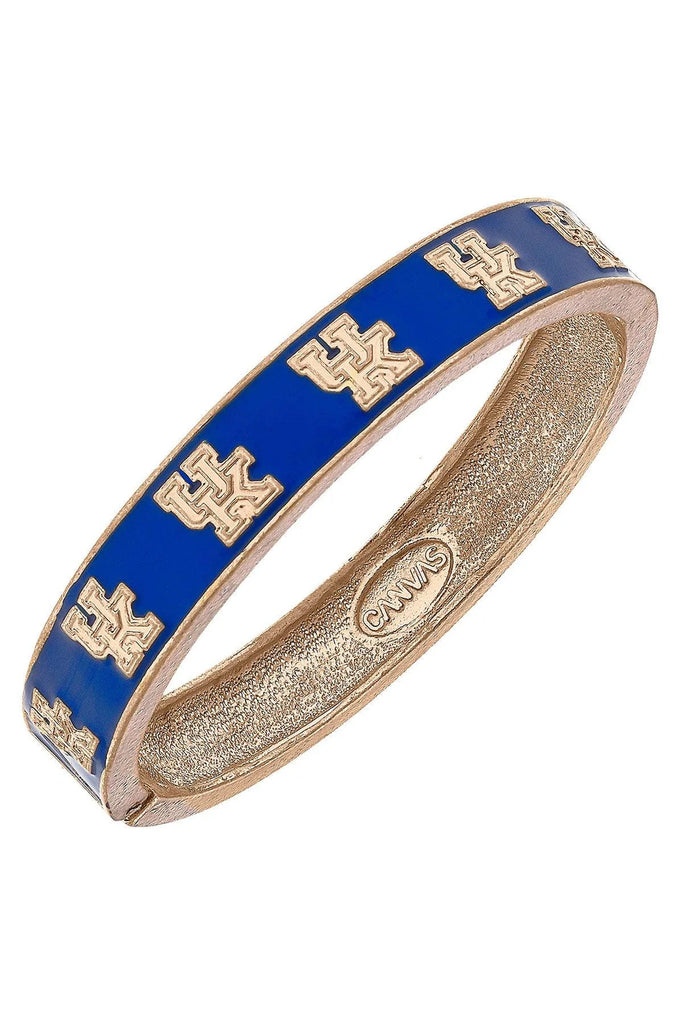 UK Logo Bangle Jewelry Peacocks & Pearls Blue  