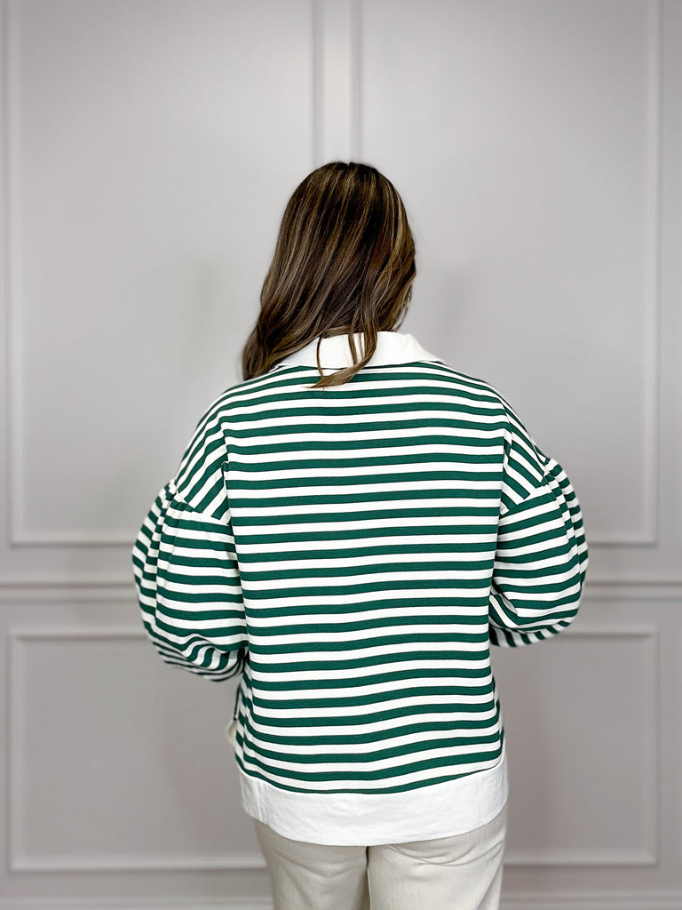 Striped To Be Sweatshirt Clothing Peacocks & Pearls   