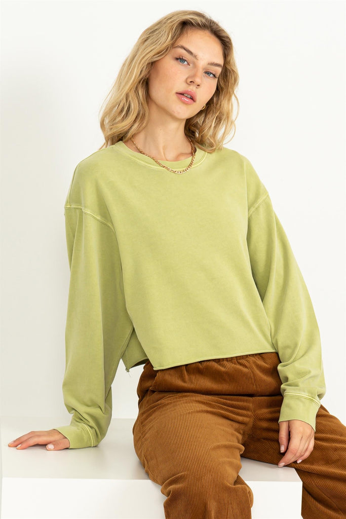 Olivia Crewneck Sale Peacocks & Pearls