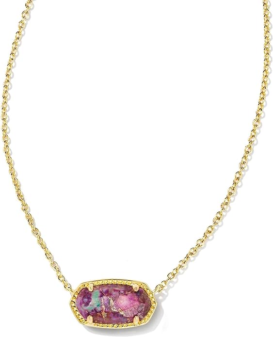 Kendra Scott Elisa Gold Pendant Necklace in Azalea Illusion - $75 - From  Macy