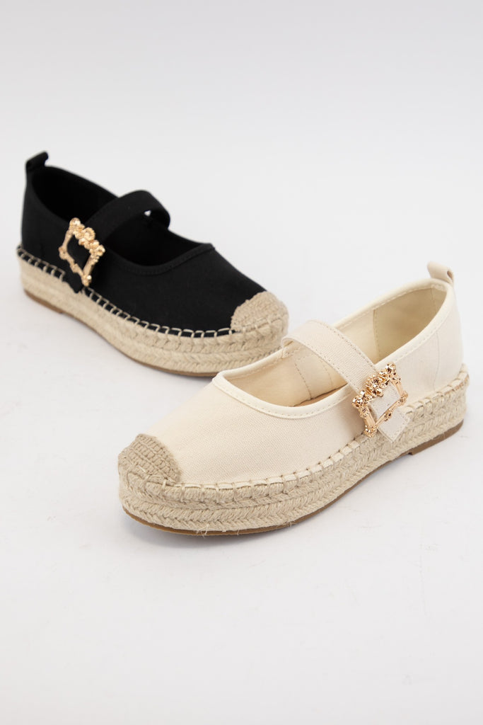 Wynna Espadrille Platform Shoes Peacocks & Pearls