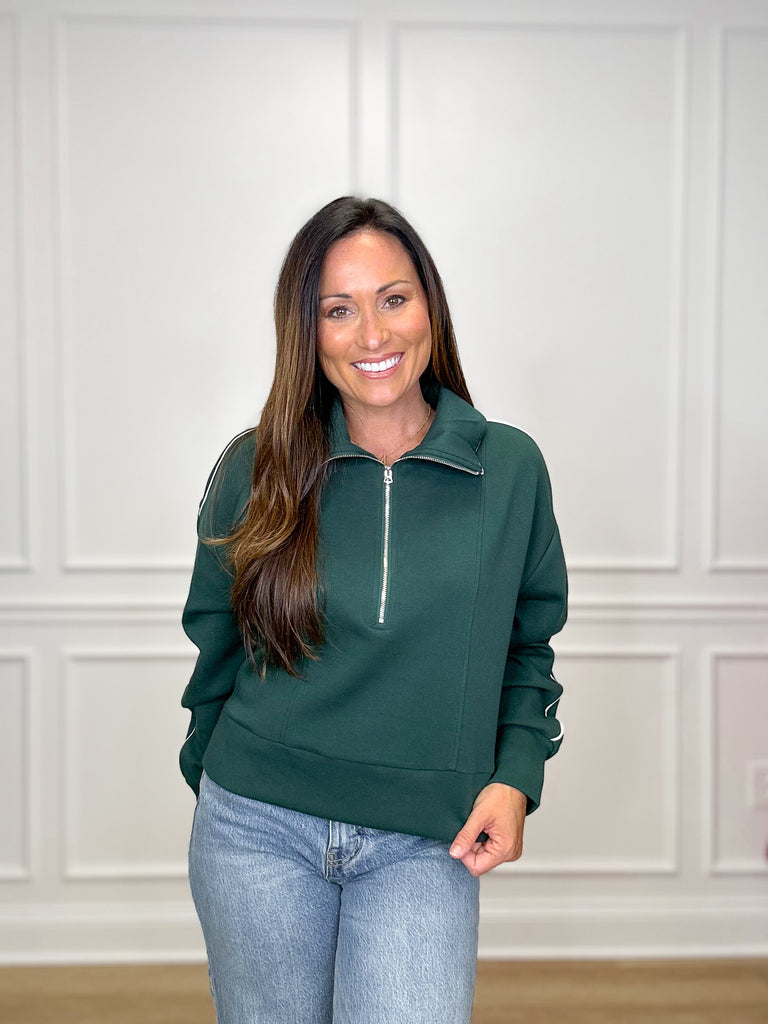 Casual Gameday Pullover Clothing Peacocks & Pearls Forest S 