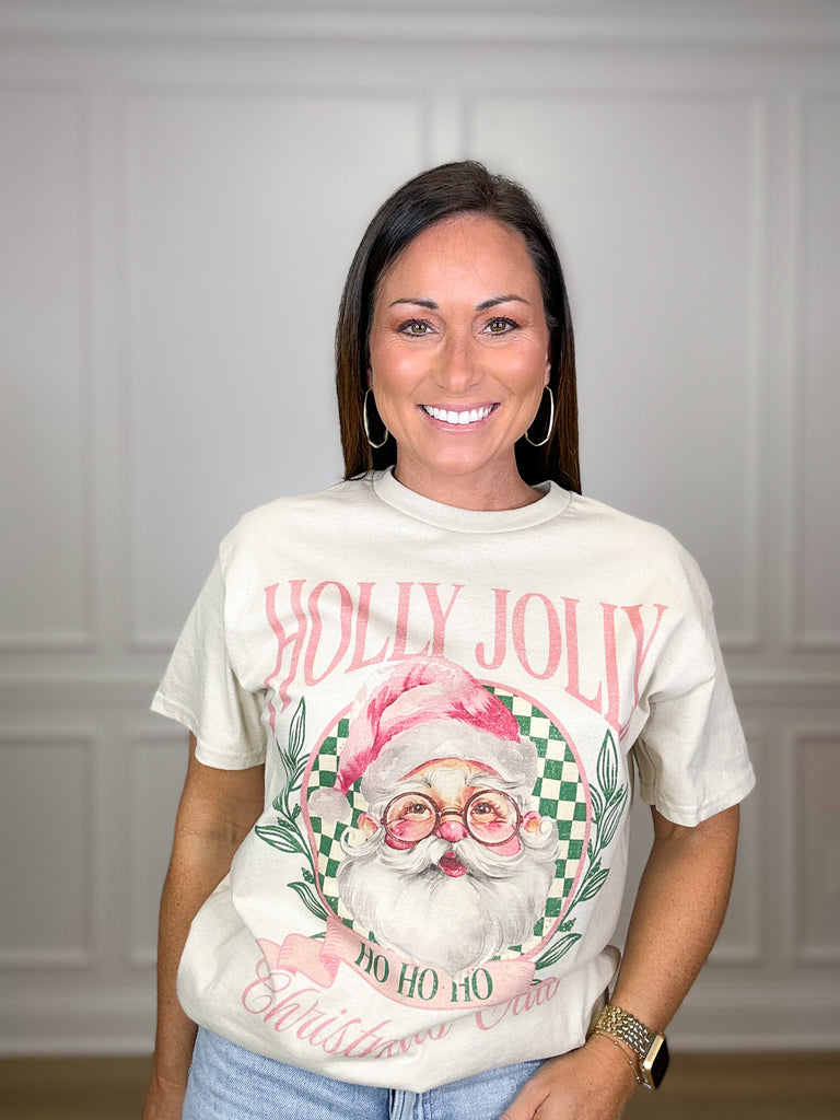 Holly Jolly Christmas Club Tee Clothing Peacocks & Pearls   