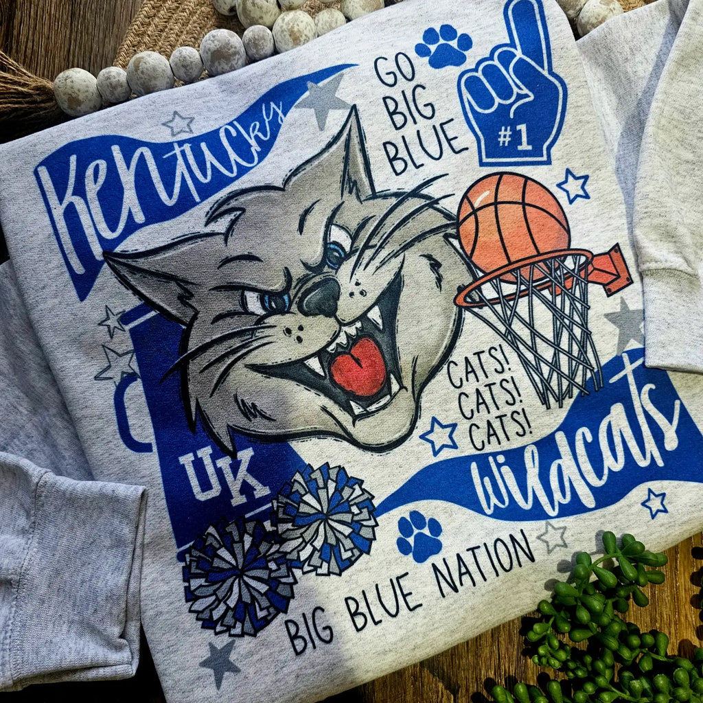 Kentucky Basketball Crewneck Clothing Peacocks & Pearls