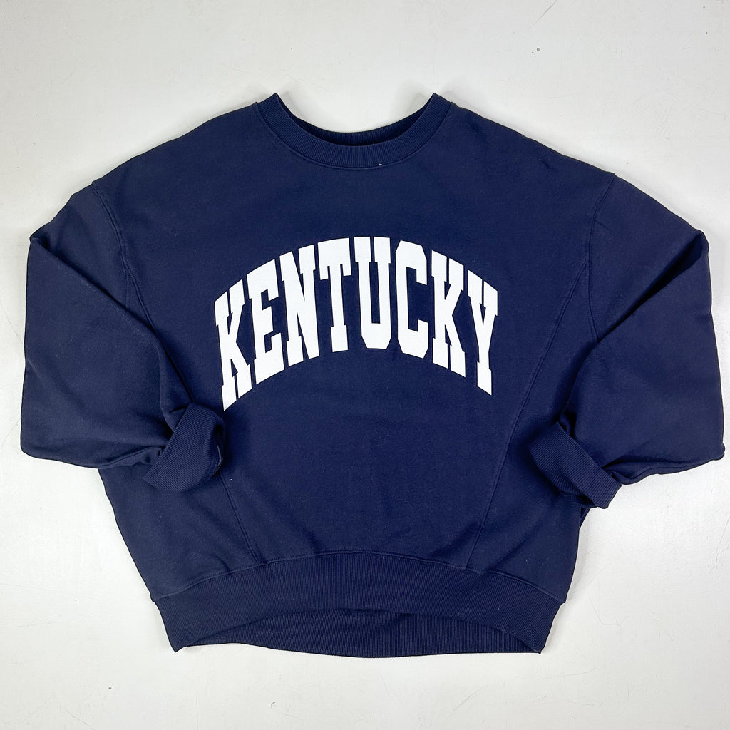 Just a KY Girl Crewneck Clothing Peacocks & Pearls Navy S 