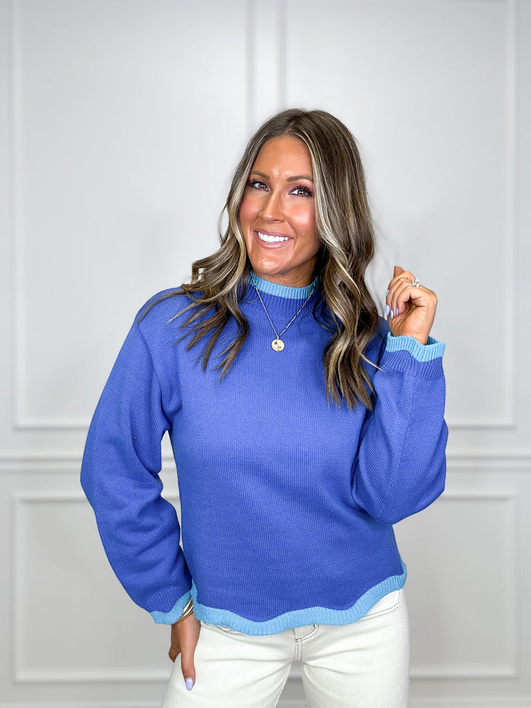 Macie Jane Sweater Clothing Peacocks & Pearls Blue XS 