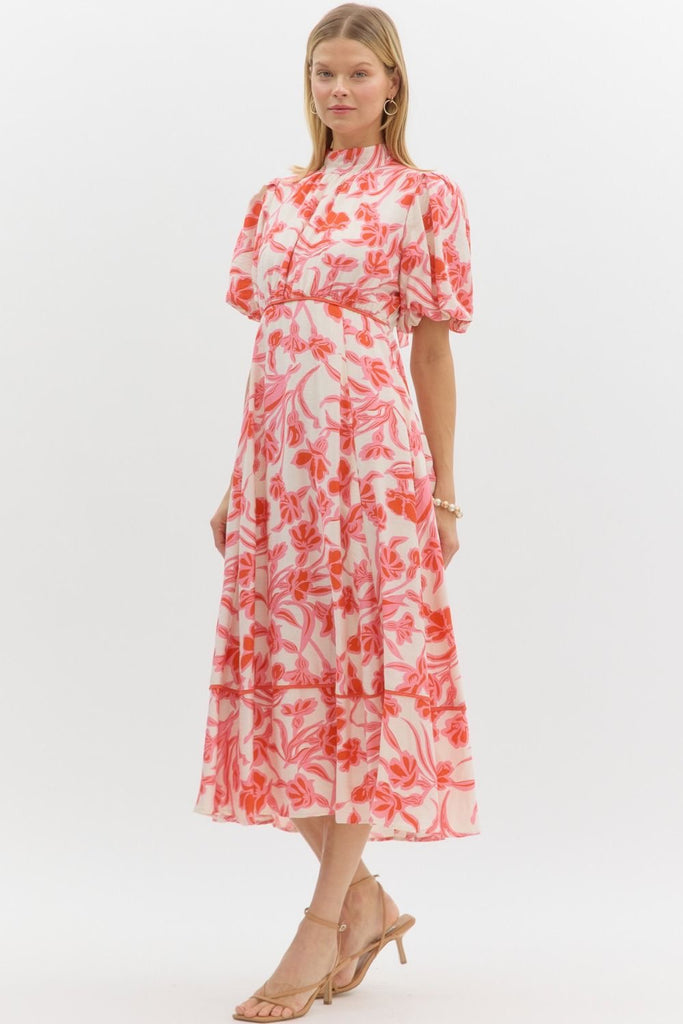 Hillside Florals Dress Clothing Peacocks & Pearls