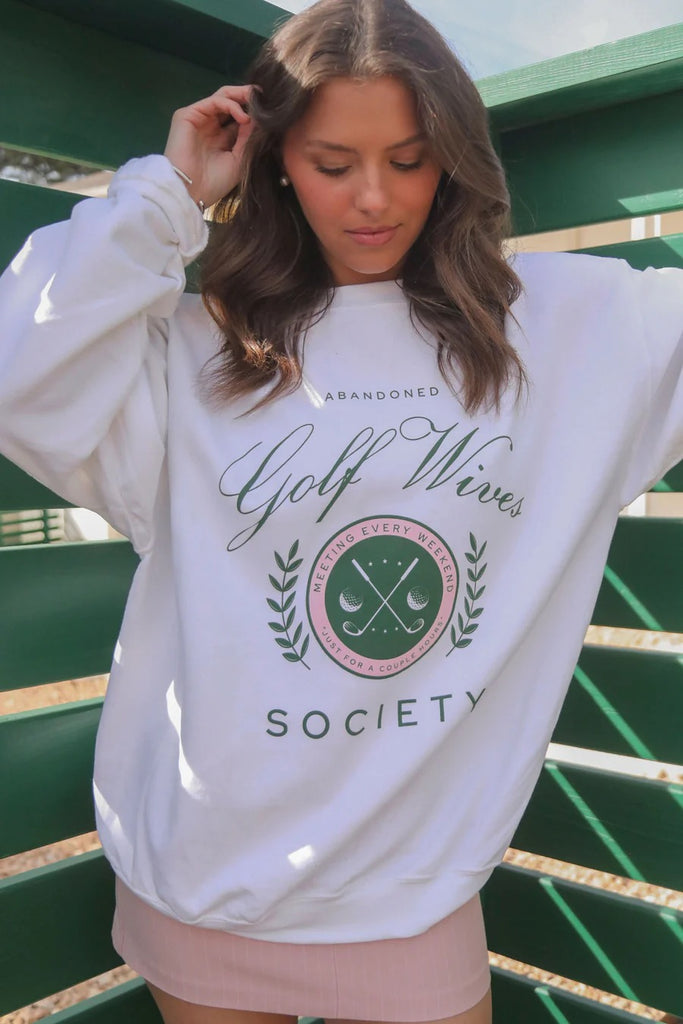 Golf Wives Sweatshirt Clothing Peacocks & Pearls   