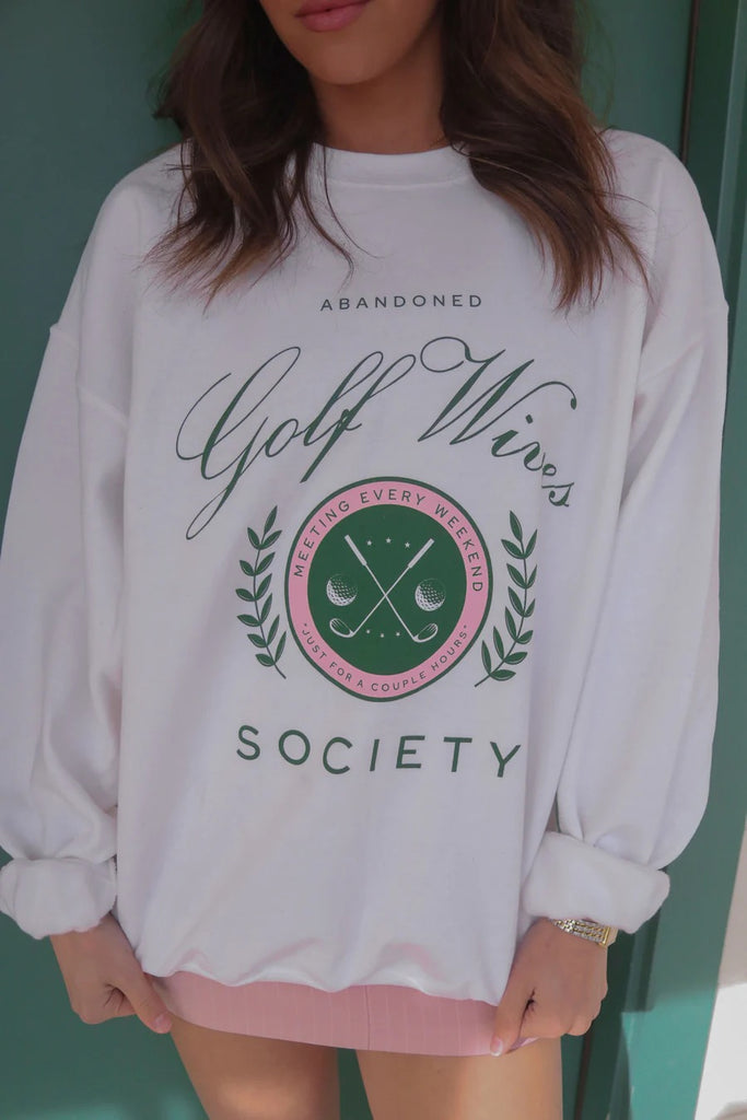 Golf Wives Sweatshirt Clothing Peacocks & Pearls   