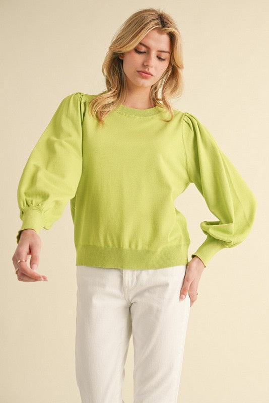 Close To Me Top Clothing Peacocks & Pearls Lime S