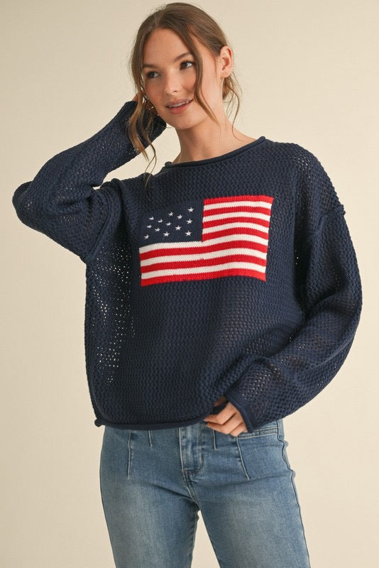 Independence Day Sweater Clothing Peacocks & Pearls