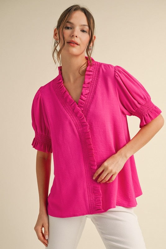 Promise To Another Top Clothing Peacocks & Pearls Hot Pink S