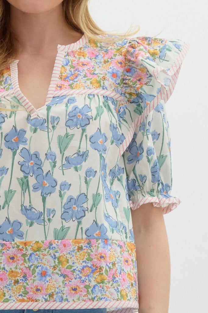 Fresh Blooms Blouse Clothing Peacocks & Pearls