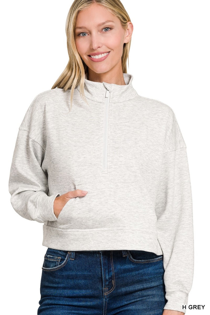 With Ease Pullover Clothing Peacocks & Pearls Heather Grey S