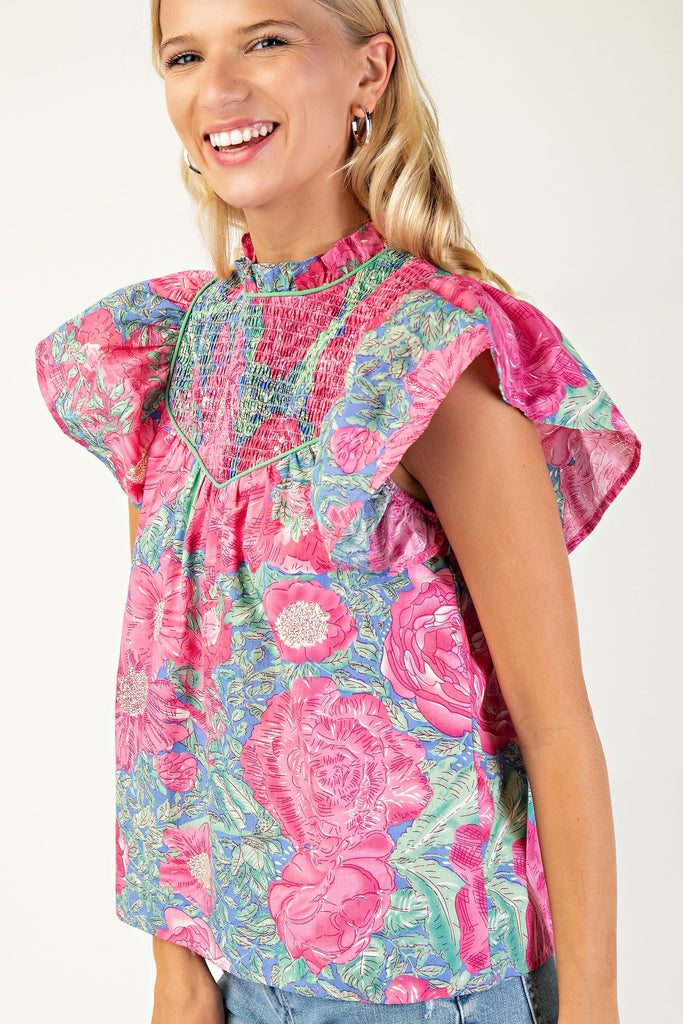 Blooming Joy Top Clothing Peacocks & Pearls