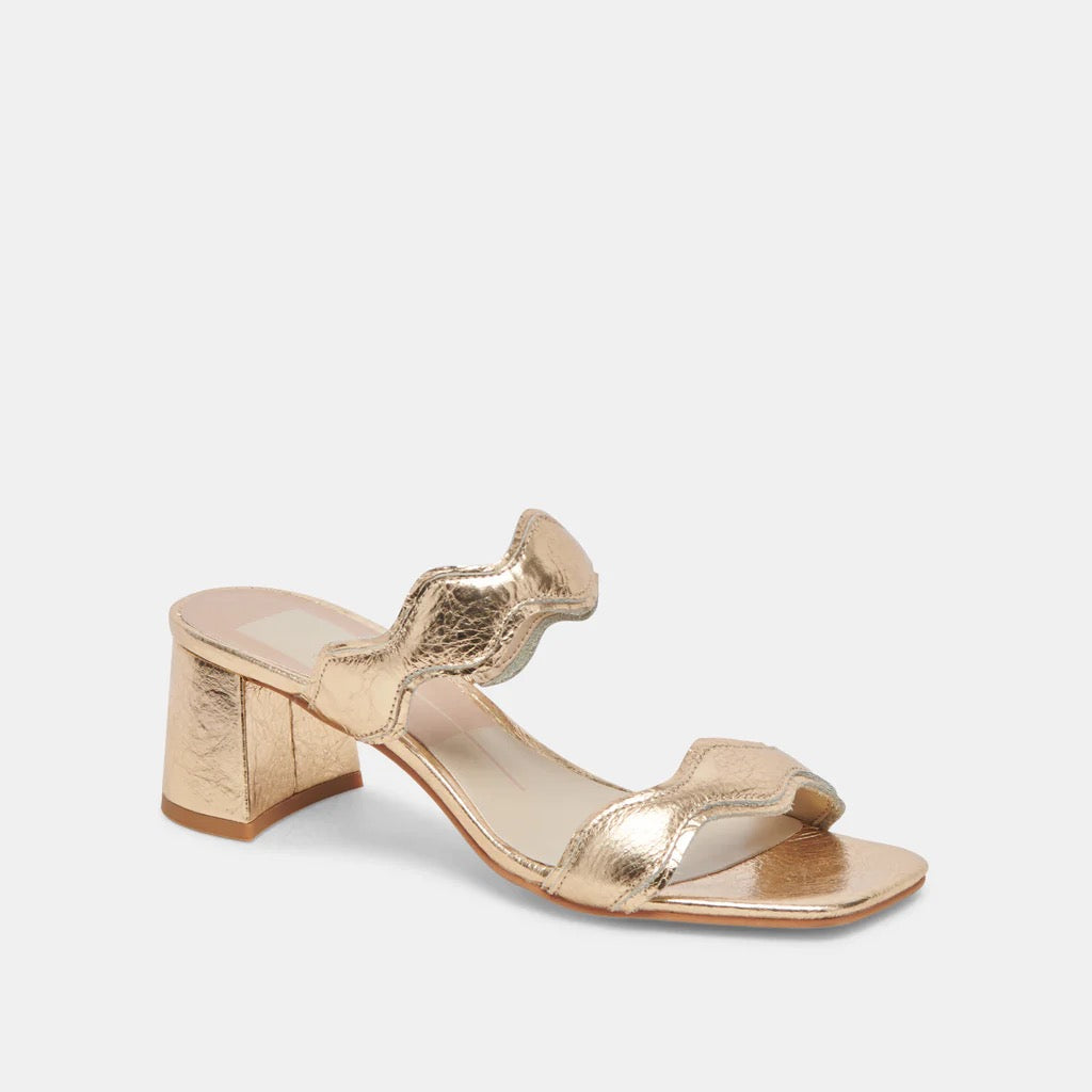 Ilva Mid Heel Shoes Dolce Vita Gold 6 