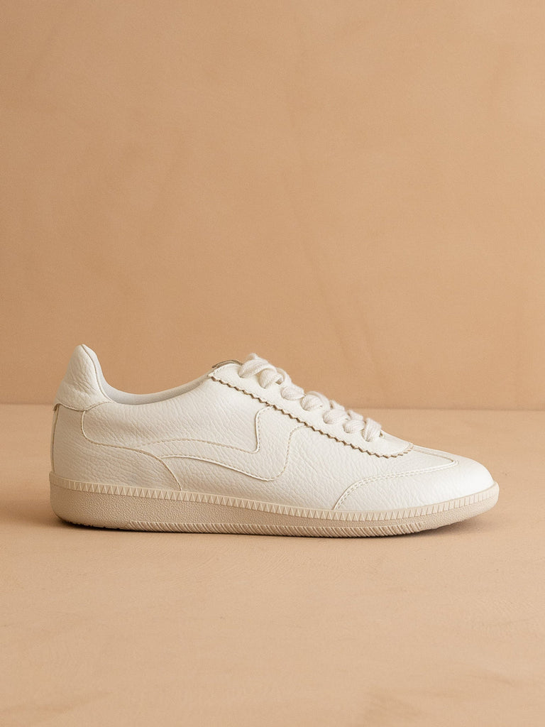 The Kyla Low Top Sneaker Shoes Peacocks & Pearls White 6