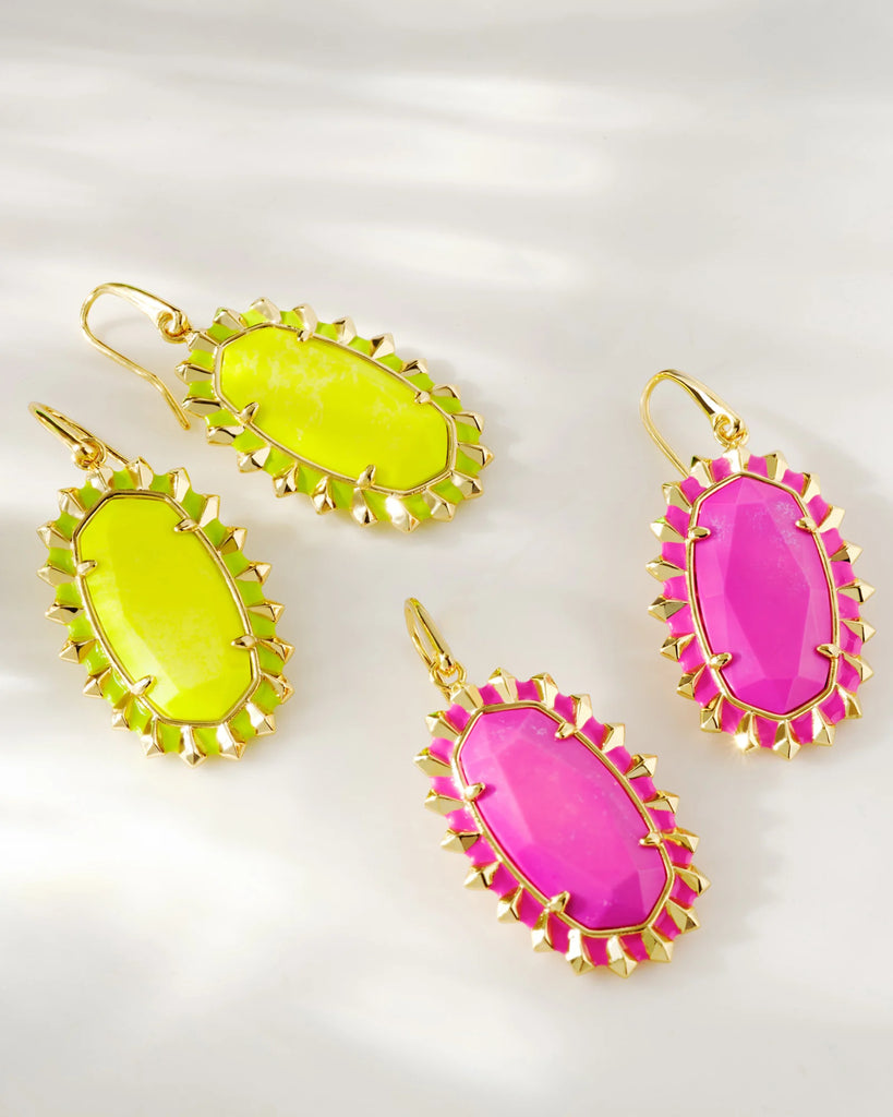 Dani Color Burst Frame Earrings Jewelry Kendra Scott   