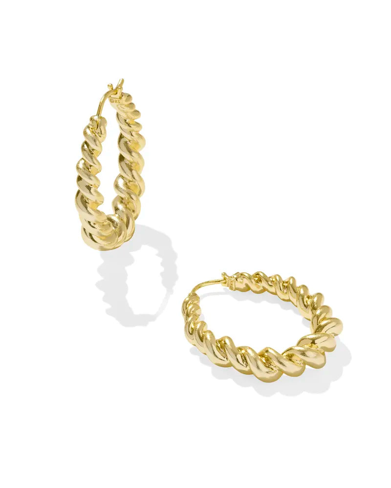 Haisley Hoop Earring Jewelry Kendra Scott Gold