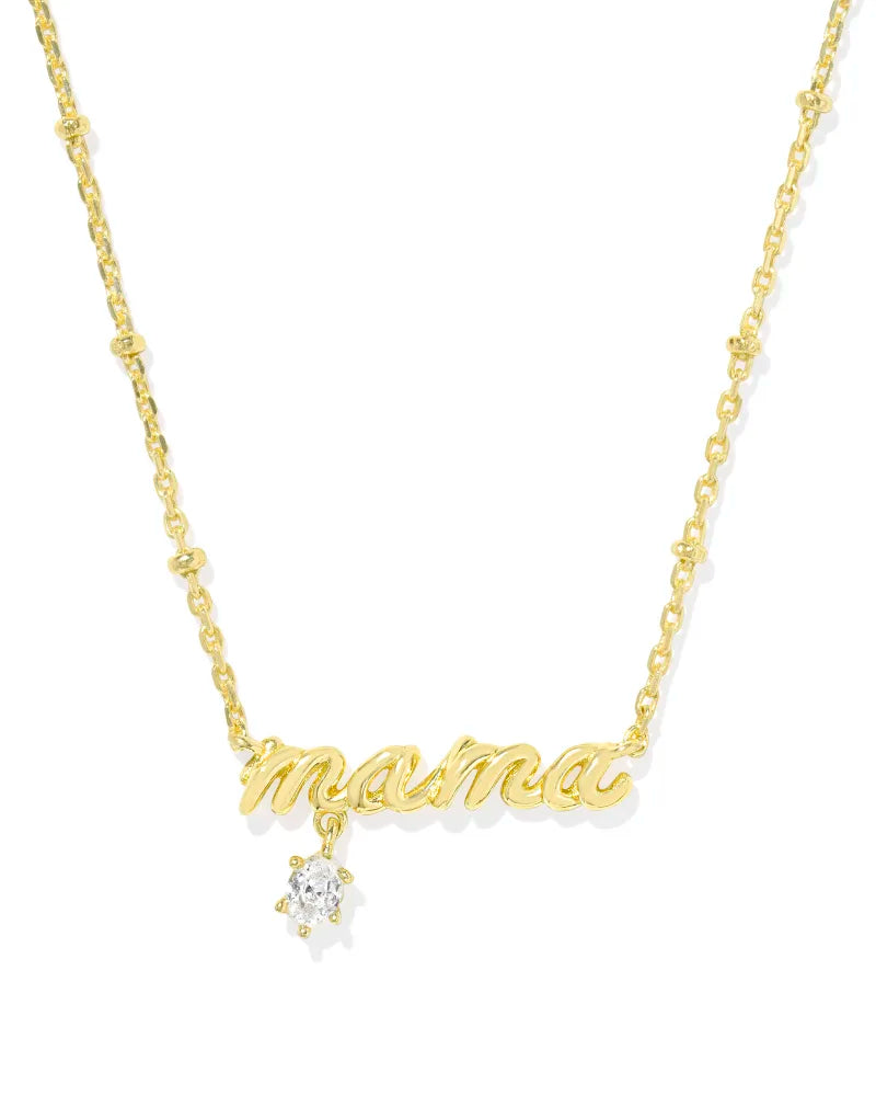 Mama Crystal Pendant Jewelry Kendra Scott Gold