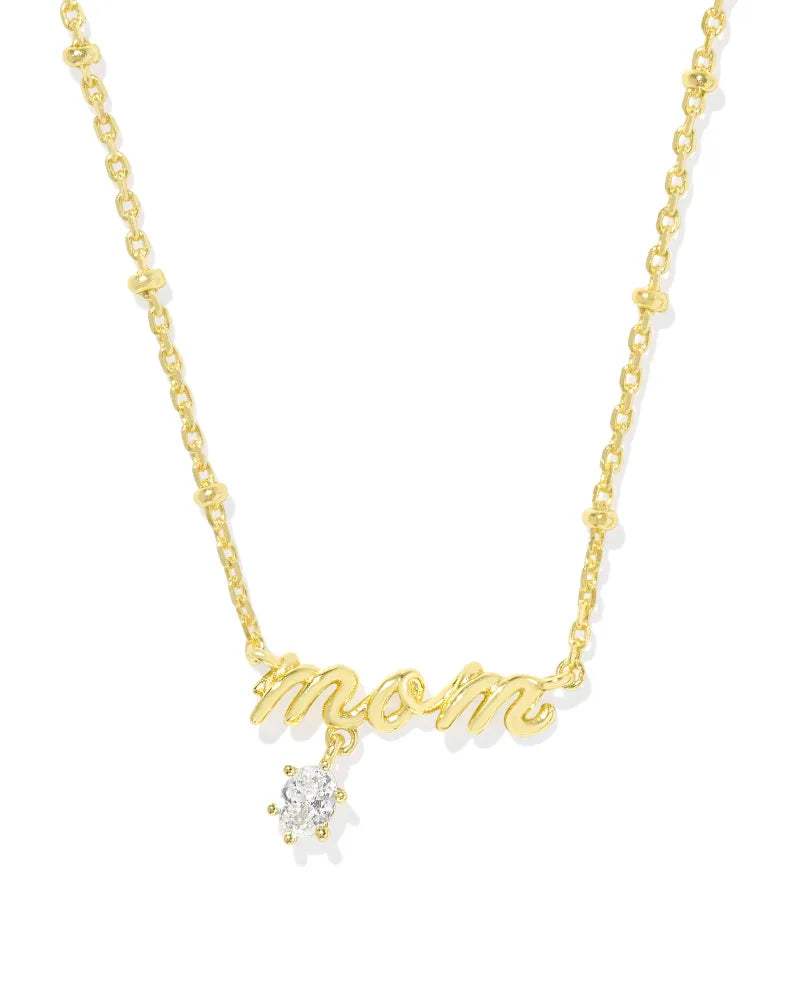 Mom Crystal Pendant Jewelry Kendra Scott Gold