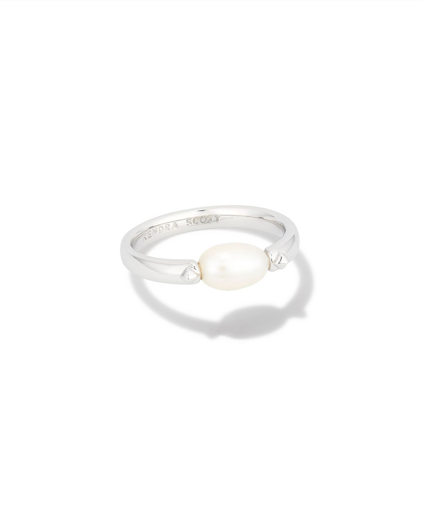 Leighton Pearl Band Ring Jewelry Kendra Scott Silver 6 