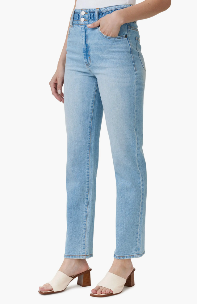 High Waist Tapered Jeans Clothing Peacocks & Pearls