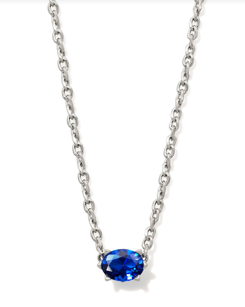 Cailin Pendant Jewelry Kendra Scott Silver Blue Crystal  