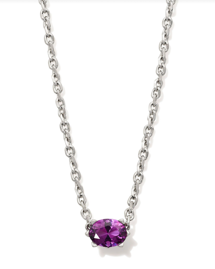 Cailin Pendant Jewelry Kendra Scott Silver Purple Crystal  