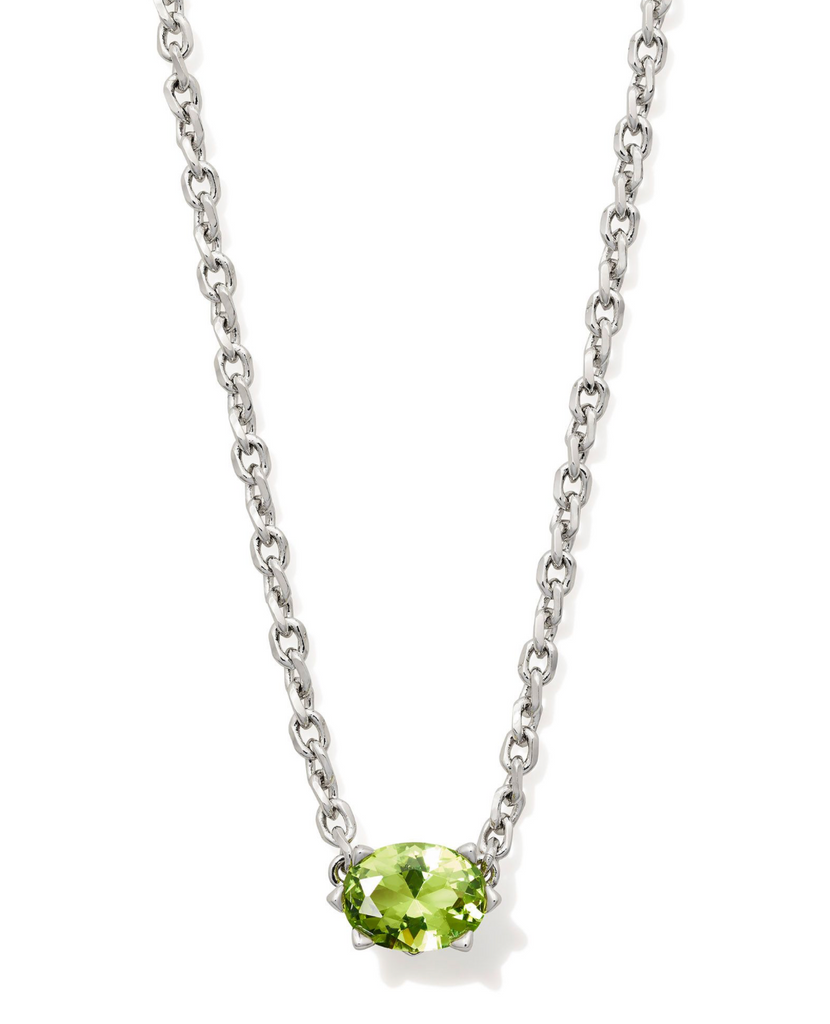 Cailin Pendant Jewelry Kendra Scott Silver Peridot Crystal  