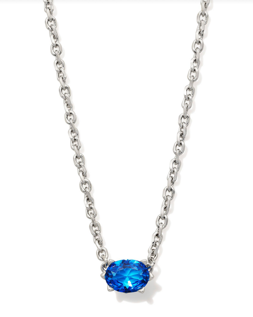 Cailin Pendant Jewelry Kendra Scott Silver Blue Violet Crystal  