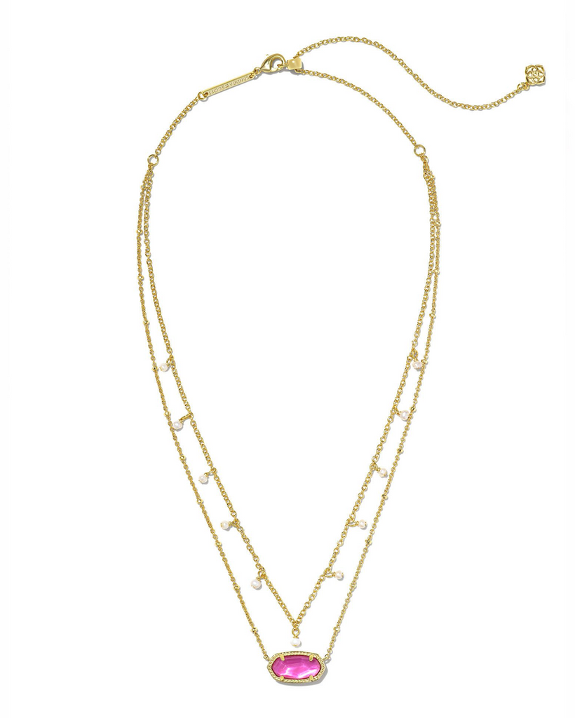 Elisa Pearl Multi Strand Necklace Jewelry Kendra Scott Gold Azalea Illusion  