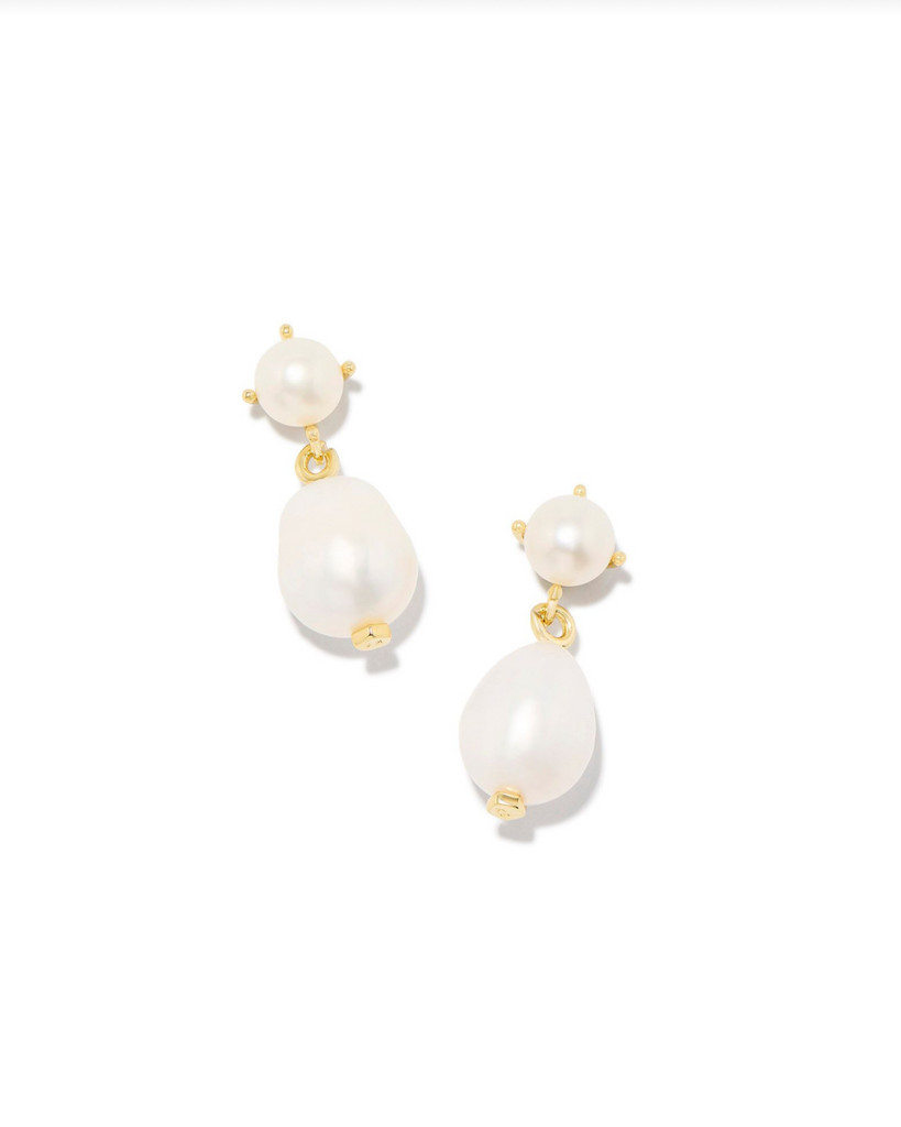 Eve Drop Earrings Jewelry Kendra Scott Gold Pearl  