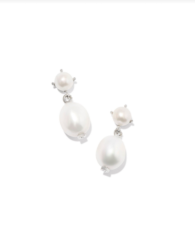 Eve Drop Earrings Jewelry Kendra Scott Silver Pearl  