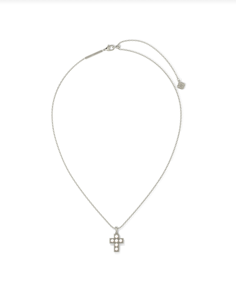 Pearl Cross Pendant Jewelry Kendra Scott Silver  