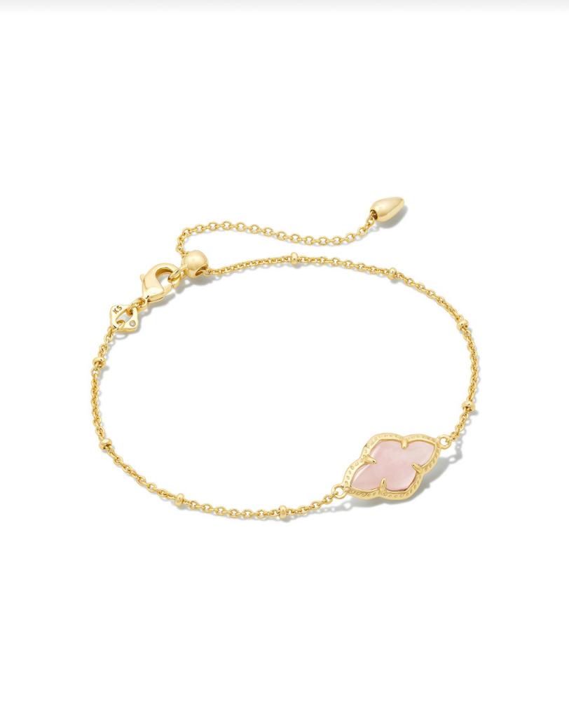 Abbie Satellite Chain Bracelet Jewelry Kendra Scott Gold Rose Quartz  